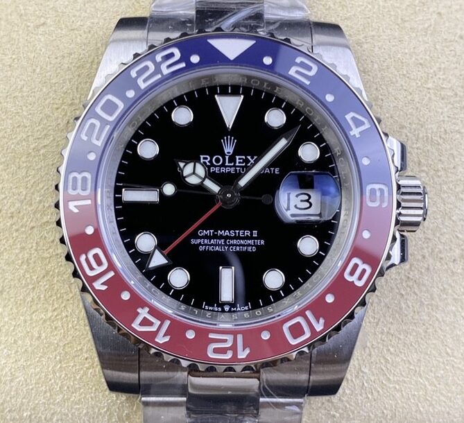 OW Factory Replica Rolex GMT Master II 116719-BLRO Black Dial Series