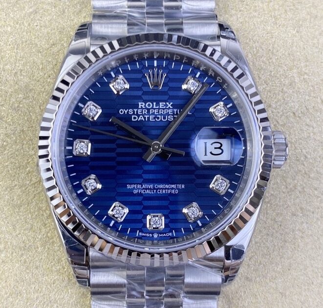 VS Factory Replica Rolex Datejust M126234-0057 Bright Blue Dial Watches