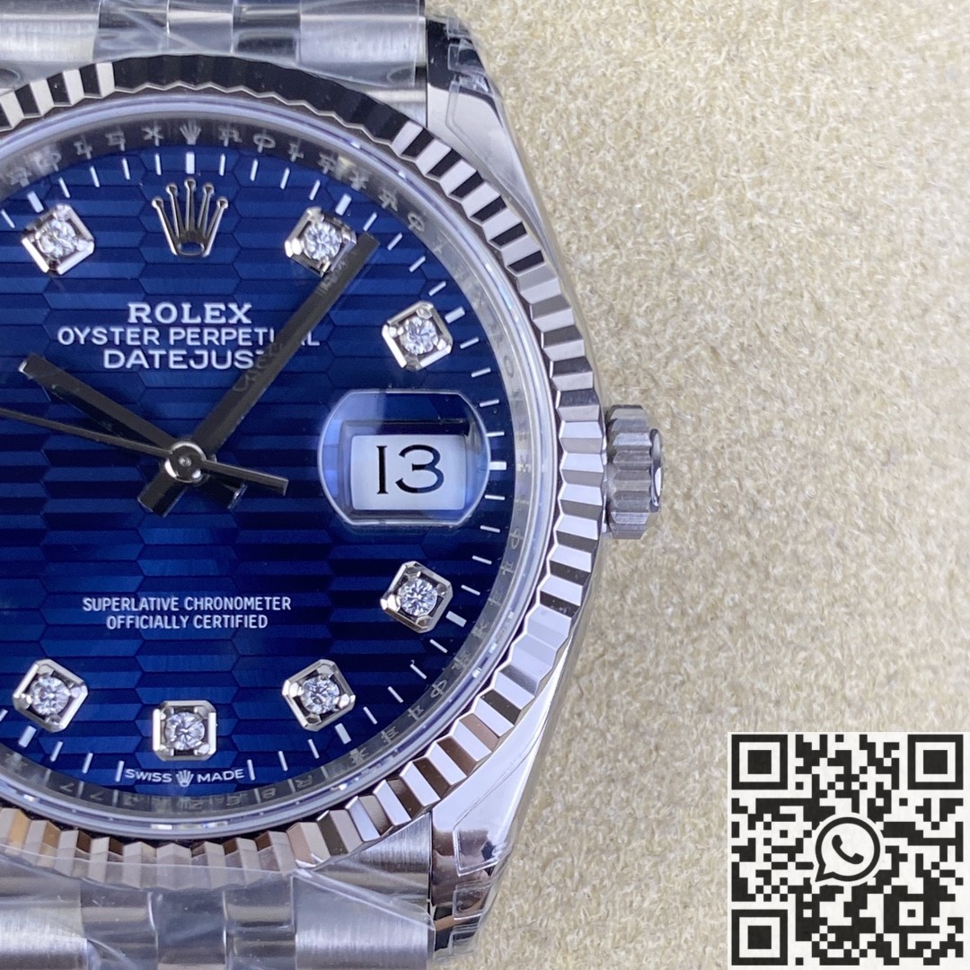 VS Factory Replica Rolex Datejust M126234-0057 Bright Blue Dial Watches