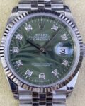 VS Factory Replica Rolex Datejust M126234-0055 Olive Green Dial