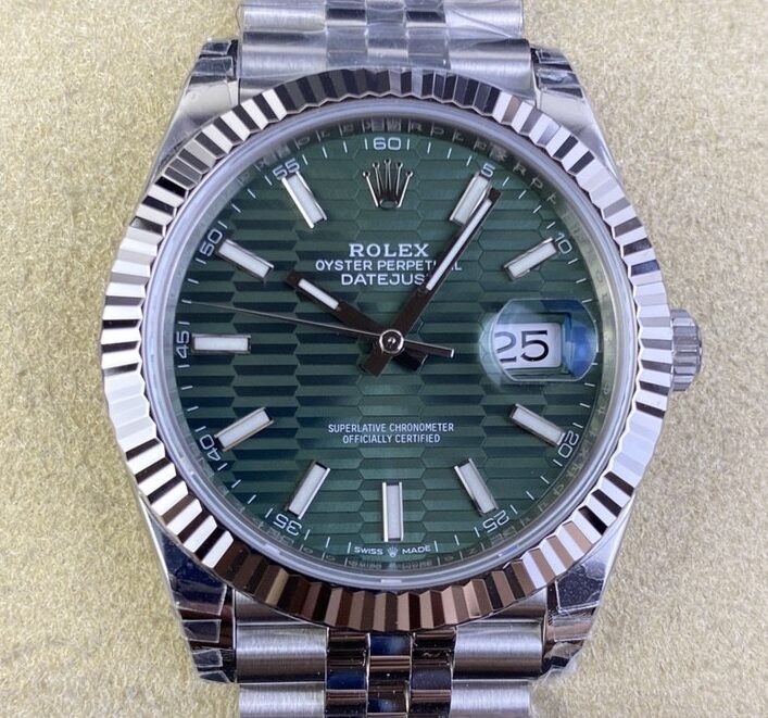 VS Factory Replica Rolex Datejust M126334-0030 Mint Green Dial