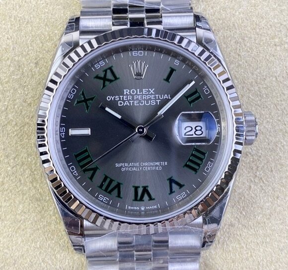 VS Factory Fake Rolex Datejust M126234-0045 Slate Gray Dial Size 36mm Watch