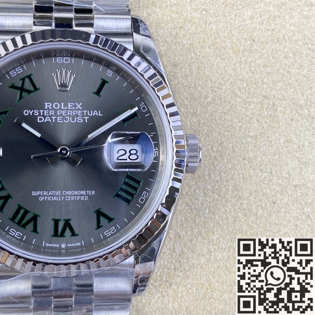 VS Factory Fake Rolex Datejust M126234-0045 Slate Gray Dial Size 36mm Watch