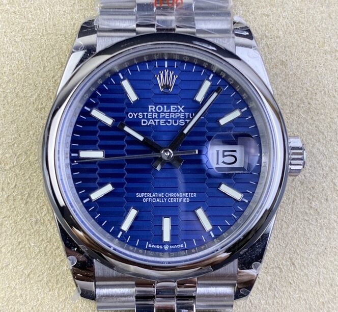 GM Factory Fake Rolex Datejust M126200-0021 Bright Blue Dial Size 36mm