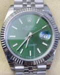 EW Factory Fake Rolex Datejust M126334-0028 Mint Green Dial Size 41mm Watch