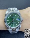 EW Factory Fake Rolex Datejust M126334-0028 Mint Green Dial Size 41mm Watch