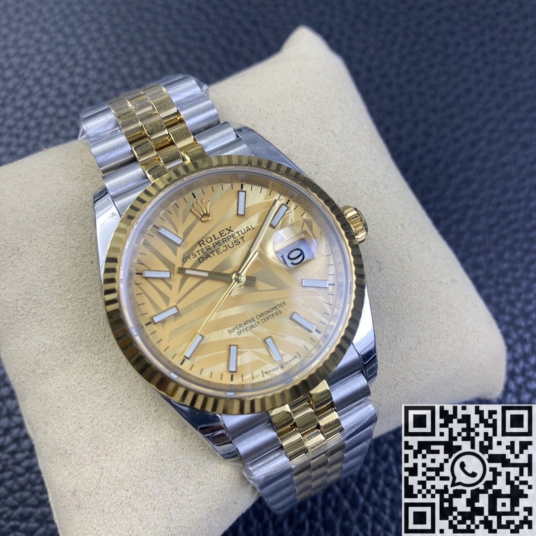 Copy Rolexs EW Factory Datejust - Gold Watch Size 36mm