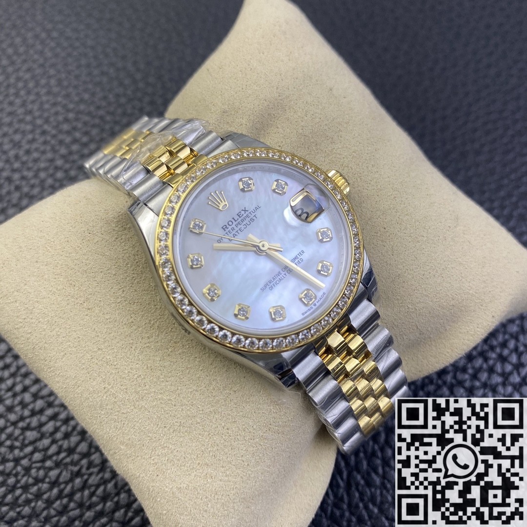 EW Factory Rolex Datejust Best Replica - Gold Watch, Size 31mm