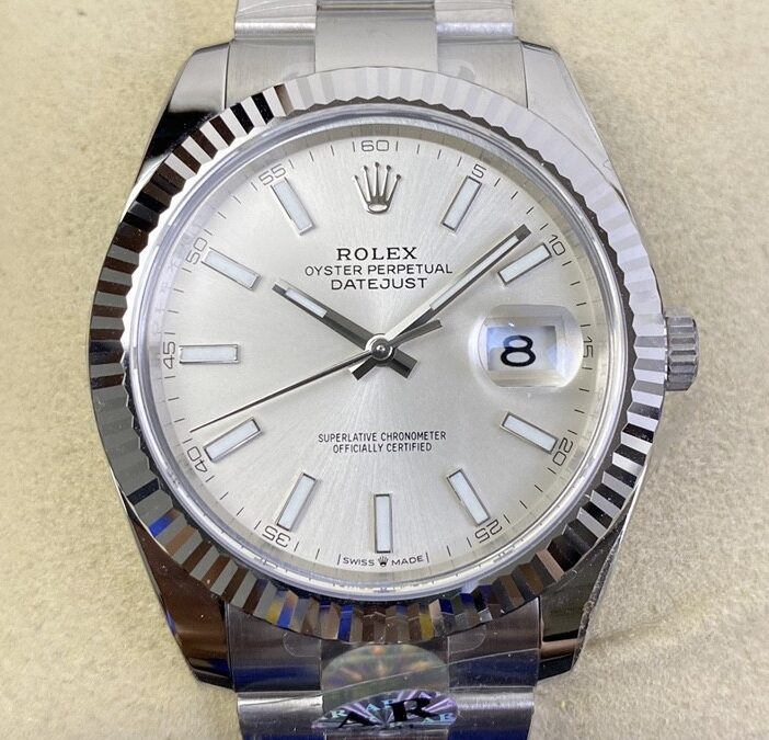 AR Factory Replica Rolex Datejust M126334-0003 Silver Dial Size 41mm Watch