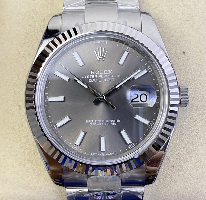 AR Factory Replicas Rolex Datejust M126334-0013 Grey Dial