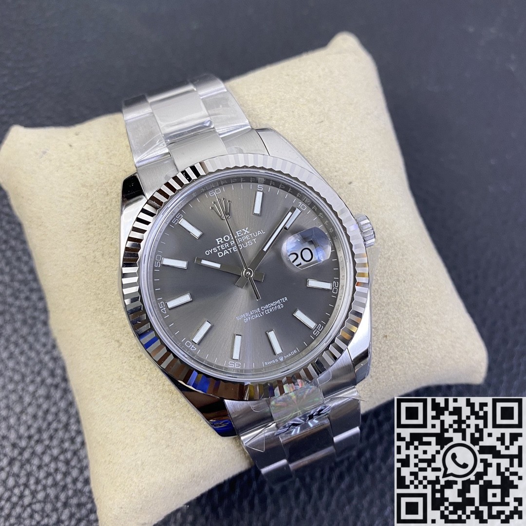 AR Factory Replicas Rolex Datejust M126334-0013 Grey Dial