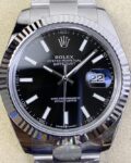 AR Factory Replicas Rolex Datejust M126334-0017 Black Dial