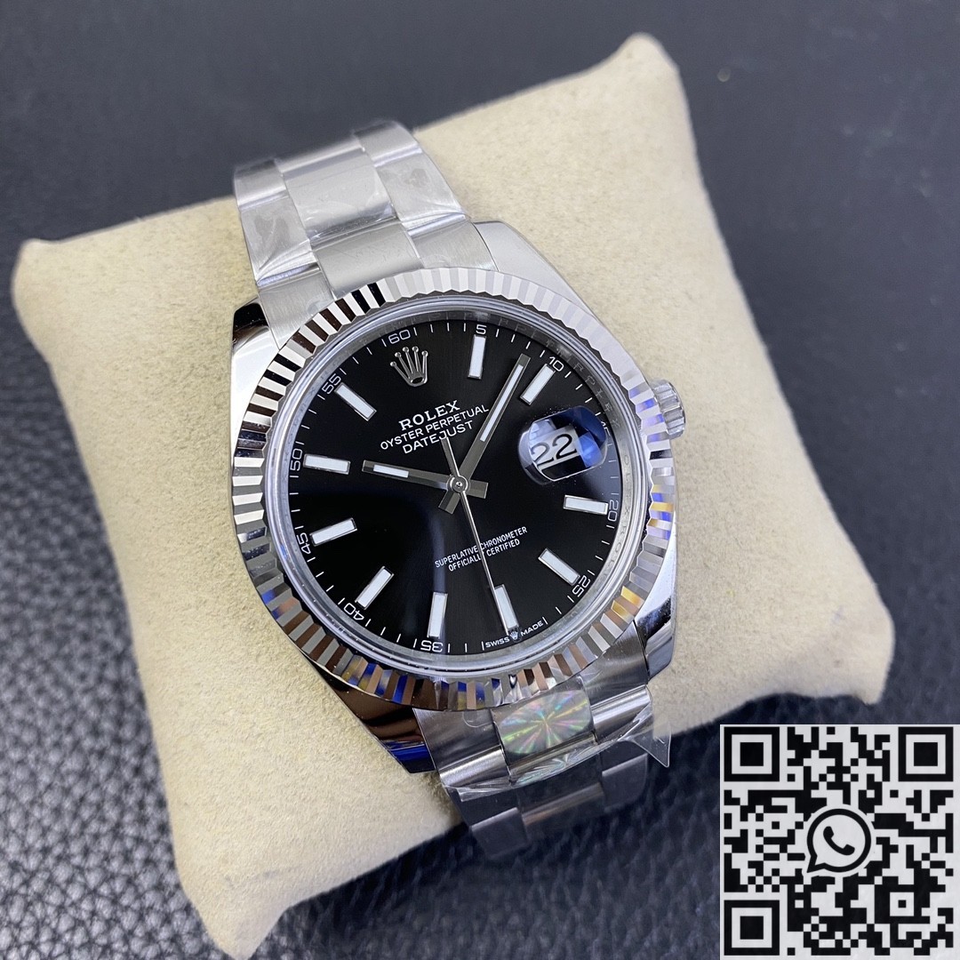 AR Factory Replicas Rolex Datejust M126334-0017 Black Dial