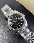 AR Factory Replicas Rolex Datejust M126334-0017 Black Dial