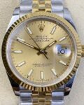 Best Replica Rolex EW Factory Datejust - Gold Watch Size 36mm