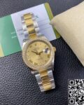 EW Factory Fake Rolex Datejust M126283RBR Gold Watch