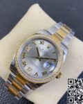 EW Factory Fake Rolexs Datejust M126283RBR-0012 Gold Watch