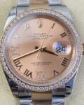 EW Factory Fake Rolex Datejust M126281RBR-0016 Rose Gold Watch