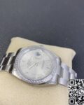 EW Factory Fake Rolex Datejust M126284RBR-0022 Silver Dial