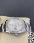 EW Factory Fake Rolex Datejust M126284RBR-0022 Silver Dial