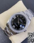 EW Factory Replicas Rolex Datejust M126284RBR Black Dial