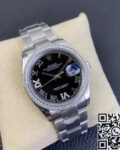 EW Factory Replicas Rolex Datejust M126284RBR Black Dial