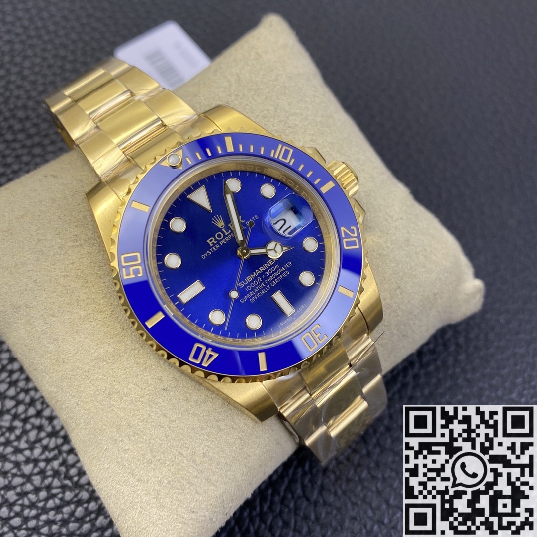 VS Factory Fake Rolex Submariner M126618LB-0002 Gold Watch