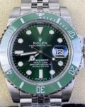 EW Factory Fake Rolex Watches Submariner 116610LN Green Dial