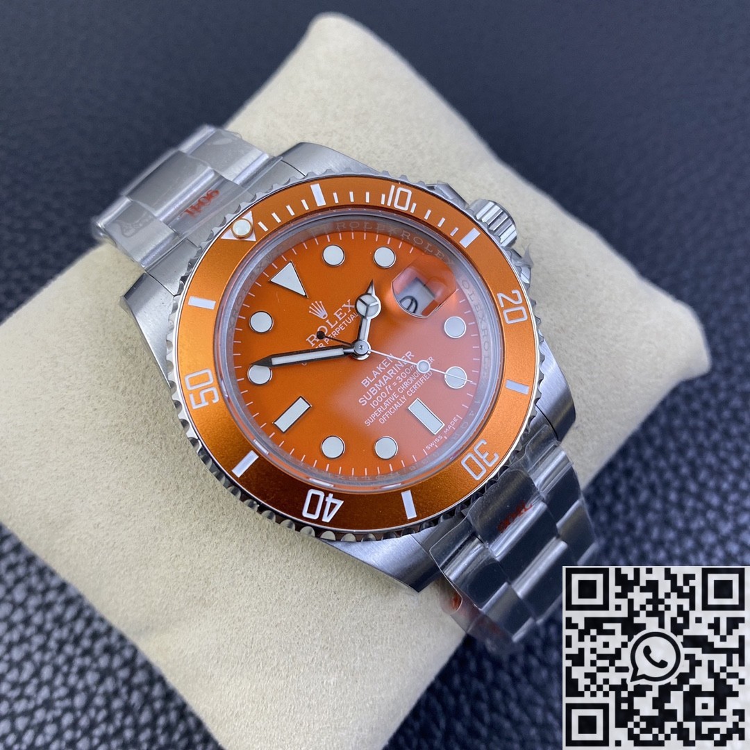 SW Custom Rolex Submariner 116610LN Orange Dial