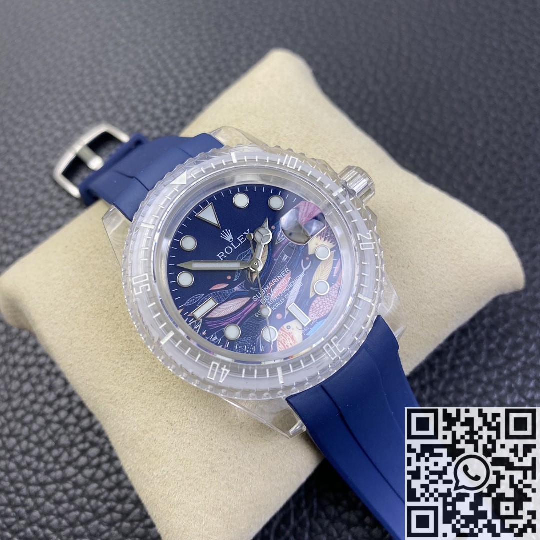 CH Custom Rolex Acrylic Transparent Submariner Watches.
