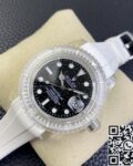 CH Custom Acrylic Clear Rolex Submariner Black Star Dial Watch