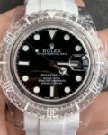 CH Custom Acrylic Clear Rolex Submariner Black Dial