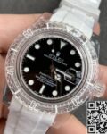 CH Custom Acrylic Clear Rolex Submariner Black Dial