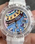 CH Custom Acrylic Clear Rolex Submariner Personalized Graffiti Dial Watch