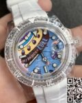 CH Custom Acrylic Clear Rolex Submariner Personalized Graffiti Dial Watch