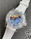 CH Custom Acrylic Clear Rolex Submariner Personalized Graffiti Dial Watch