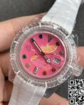 CH Custom Acrylic Clear Rolex Submariner Pink Dial Watches