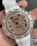 CH Custom Acrylic Clear Rolex Submariner Color Full Diamond Dial