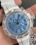 CH Custom Acrylic Clear Rolex Submariner Ice Blue Dial