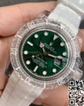 CH Custom Acrylic Clear Rolex Submariner Dark Green Dial