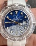 CH Customized Acrylic Clear Rolex Submariner Lunar Starry Crater Dial