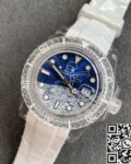 CH Customized Acrylic Clear Rolex Submariner Lunar Starry Crater Dial