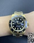 GM Factory Fake Rolex Submariner M126618LN-0002 Gold Watch