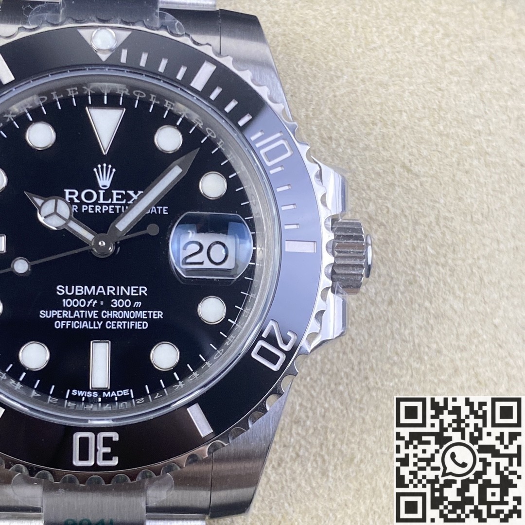 ZF Factory Fake Rolex Submariner 116610LN-0001 Black Dial Watch