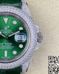 IPK Custom Diamond Set Rolex Submariner Green Dial