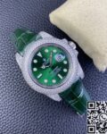 IPK Custom Diamond Set Rolex Submariner Green Dial