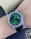 IPK Custom Diamond Set Rolex Submariner Green Dial