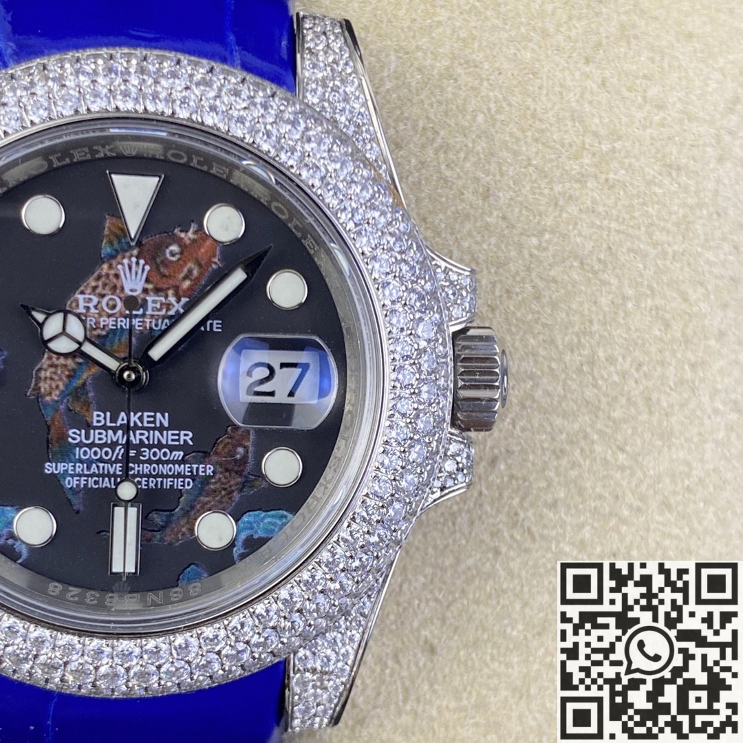 IPK Custom Diamond Set Rolex Submariner Koi Dial