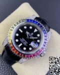 IPK Custom Rolex Submariner Rainbow Diamond Bezel Black Dial