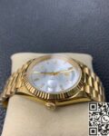 EW Factory Fake Rolex Day Date M228235 Silver Gray Dial Gold Watch